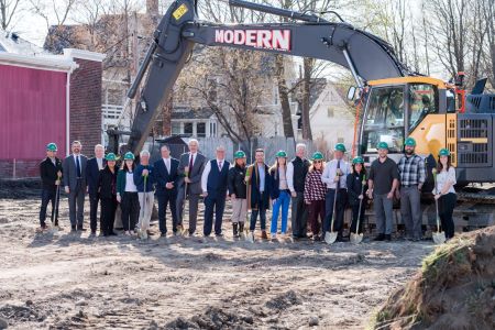 Groundbreaking at the Lee Bank site on South Street in Pittsfield